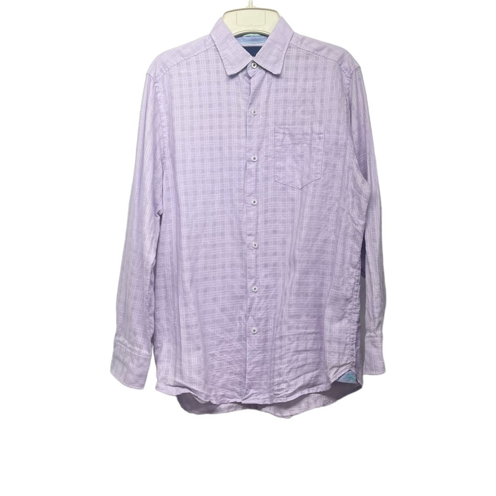 Tommy‎ Bahama Lilac Purple Linen Blend Button Down Shirt Size XS